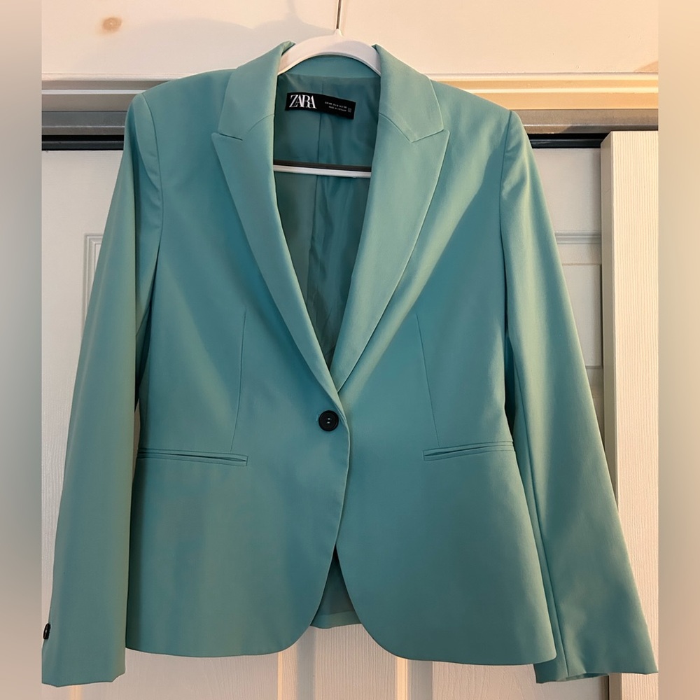 Zara Women's Light Blue Blazer